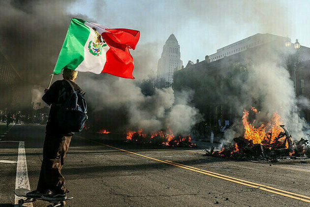 Trump demands apology from LA officials over riots