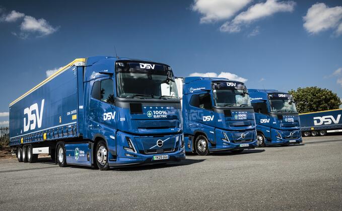 DSV has acquired four Volvo FH Aero Electric tractor units as part of its commitment to deploy more than 300 zero-exhaust emission trucks from the manufacturer