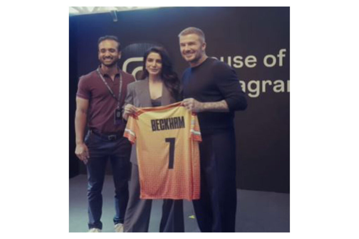 Samantha Ruth Prabhu, David Beckham exchange jerseys during football legend's India Visit