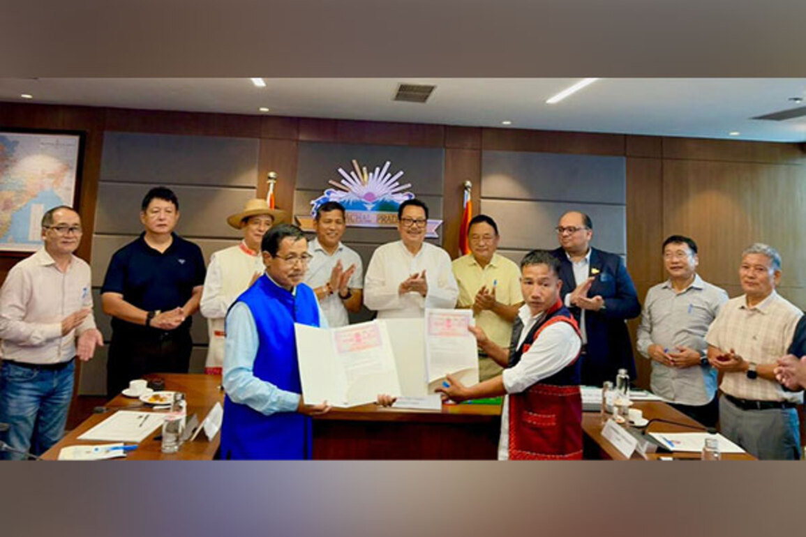 Arunachal's Begging village signs MoU for pre-feasibility report of Siang project
