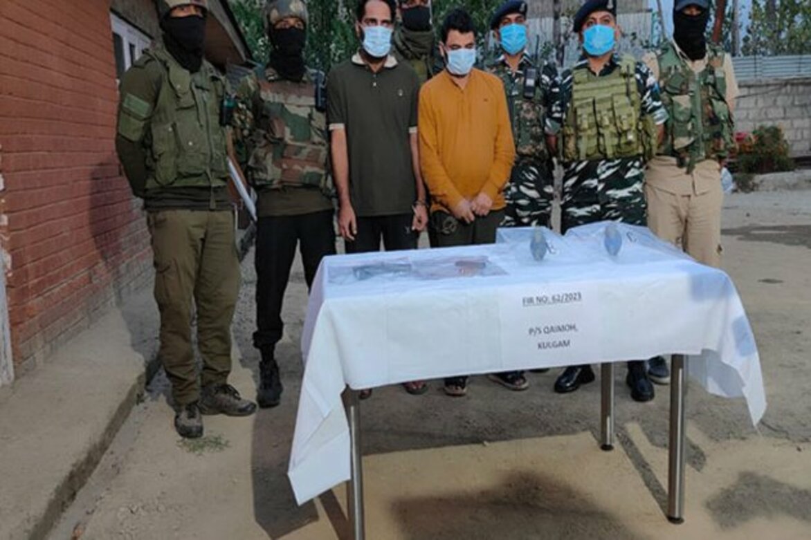 J-K: Security personnel bust terrorist modules in Kulgam; 5 hybrid terrorists of LeT held