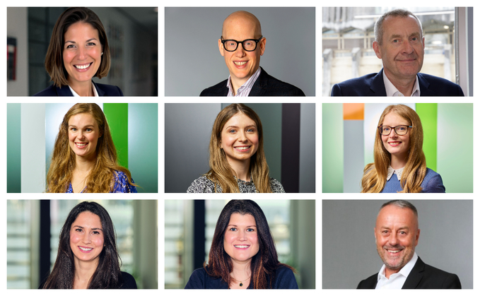 (Top row L-R:) Carla Hammond, Matt Race-Pridding and Stuart Heatley (Middle row L-R:) Hannah Savil, Leanne Carter and Lucy Bennett (Bottom row L-R:) Polly Ehrman, Emily Rowley and Phillip Bretnall 