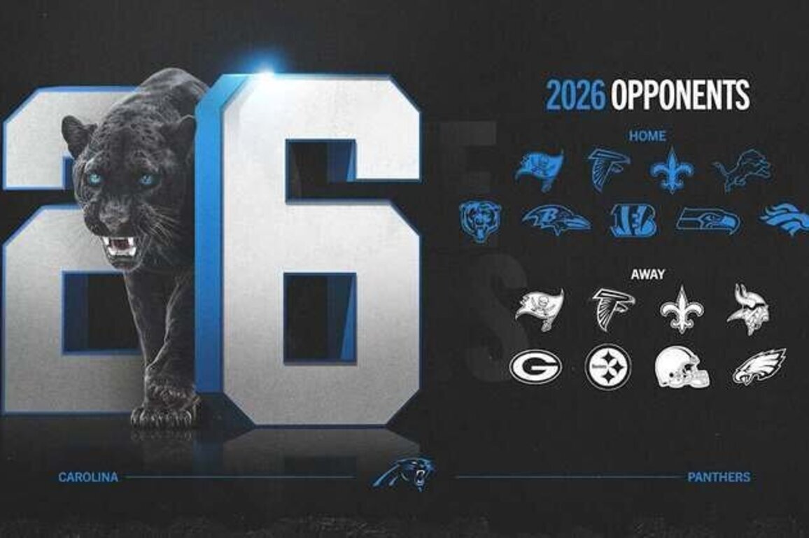 Carolina Panthers 2026 opponents are set