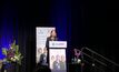 Femeconomy director Jade Collins speaking at the AusIMM Perth event.