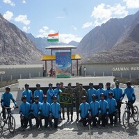 Army's cycling expedition covers 312 km from Nyoma to Galwan in tribute to fallen "bravehearts"