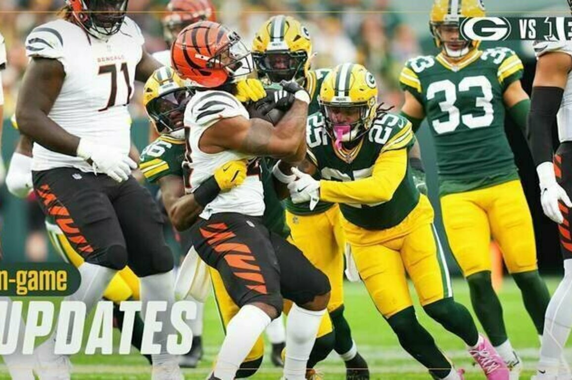 Packers lead Bengals 10-7 after three quarters