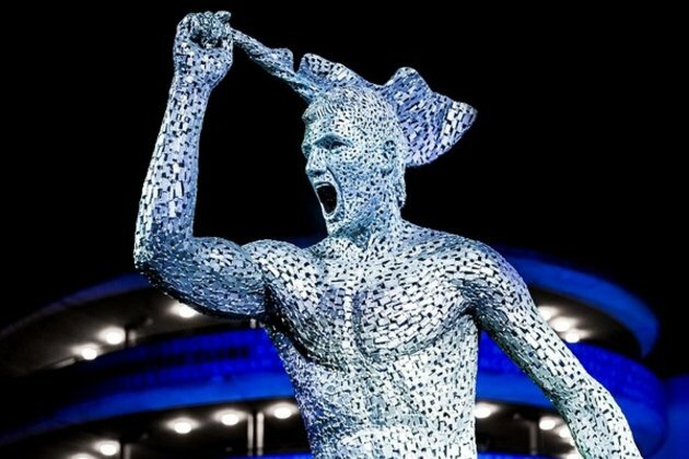 Manchester City unveil Sergio Aguero statue to celebrate club's first Premier League title