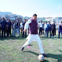 Uttarakhand CM Dhami inaugurates upgraded cricket ground in Pithoragarh