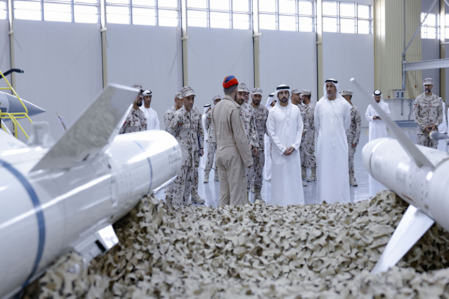 Hamdan bin Mohammed visits Al Dhafra Air Base in Abu Dhabi