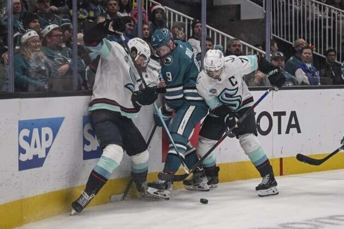 Kraken end 4-game slide with comeback against Sharks