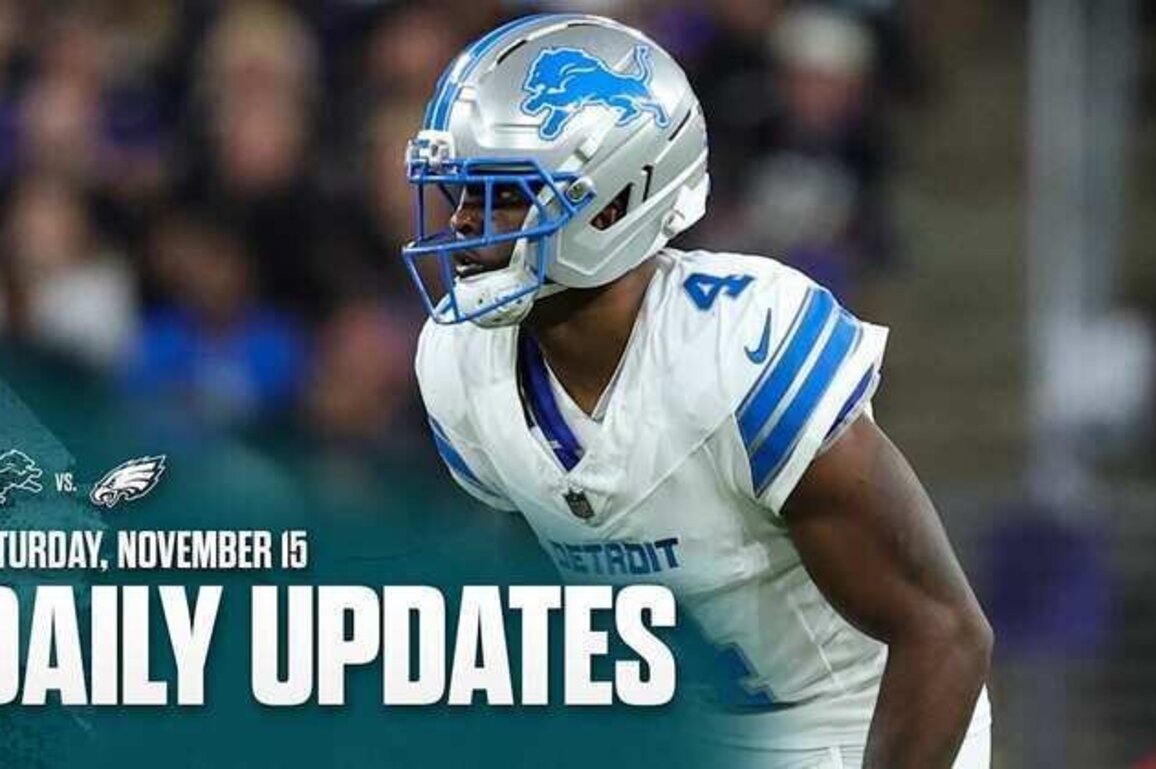 Lions downgrade four players to out | Lions vs. Eagles Daily Updates