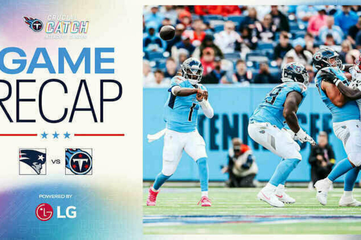Titans Fall 31-13 to the Patriots, Drop to 1-6