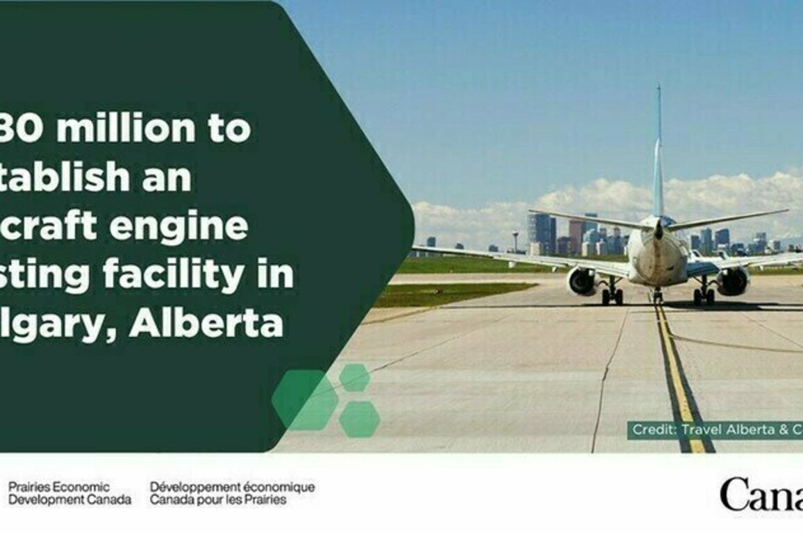 Minister Duguid announces federal investments to establish leading-edge aircraft engine testing facility in Calgary