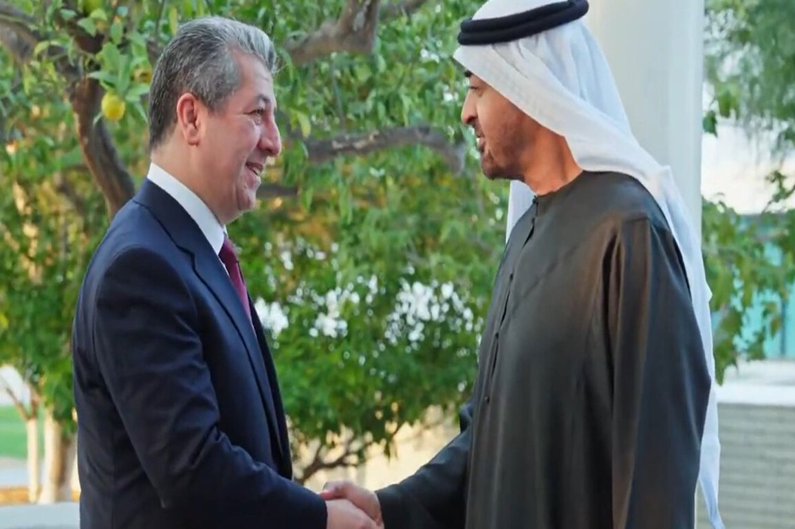 UAE President receives Prime Minister of Kurdistan Region of Iraq