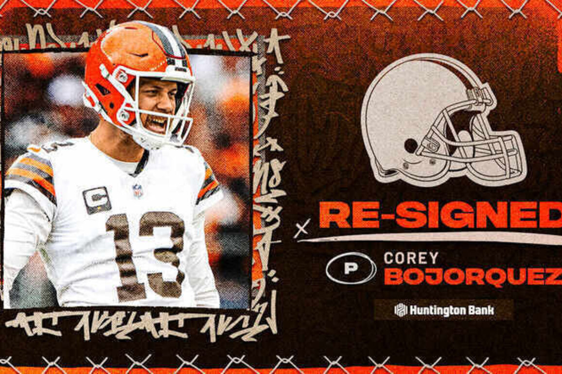 Browns re-sign P Corey Bojorquez