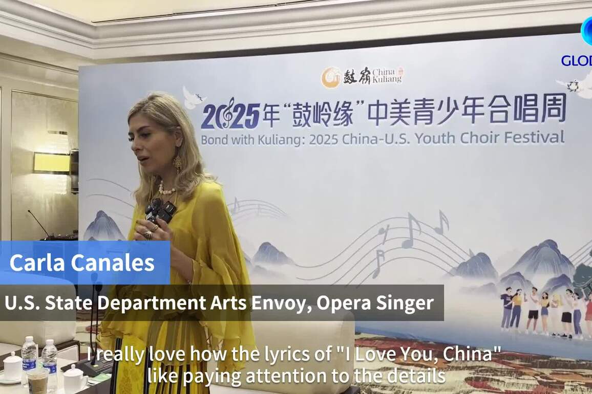60 years of friendship starts with one song: U.S. opera star sings at 2025 China-U.S. Youth Choir Festival