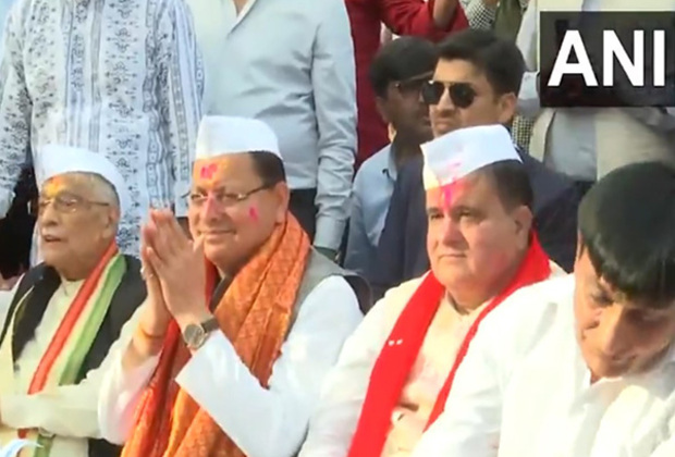 Uttarakhand CM Pushkar Singh Dhami attends 'Holi Milan Samaroh' in New Delhi