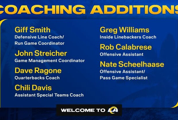 Sean McVay announces additions to Rams 2024 coaching staff