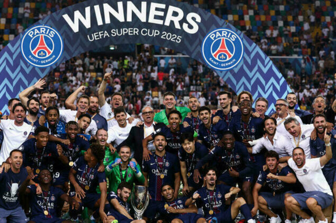 UEFA Super Cup: PSG claim title with late rally against Spurs