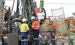  Drilling rig onsite Pilbara, Western Australia.