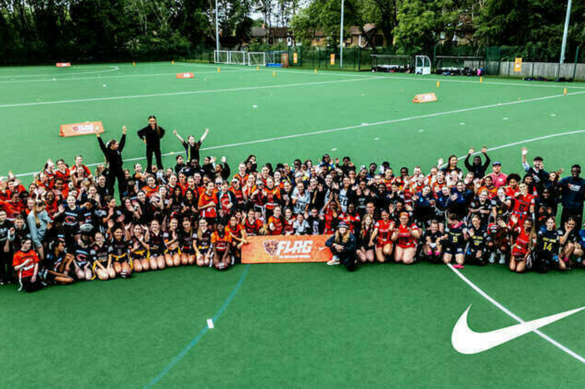Bears support 2025 UK girls flag football championships