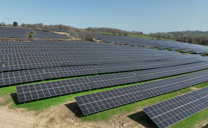 Hive Energy's Bullous Park solar farm in Devon | Credit: Hive Energy