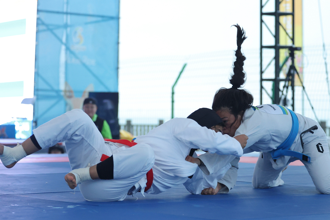 (SP)CHINA-HAINAN-SANYA-ASIAN BEACH GAMES-JIU JITSU-WOMEN'S-57KG-SEMIFINALS (CN)