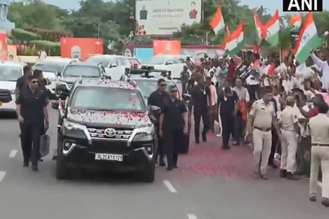PM Modi holds roadshow in Odisha's Bhubaneswar