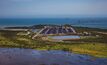 An aerial shot of Abbot Point from February 10, the first day without rain for some time.