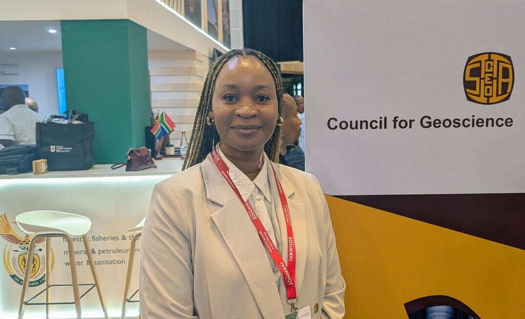 Council for Geoscience executive manager for geoscientific services, Siphelele Buthelezi, at Mining Indaba 2026