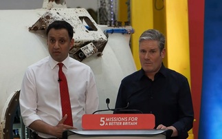 Scottish Labour leader Anas Sarwar with UK Labour leader Keir Starmer earlier | Credit: Labour