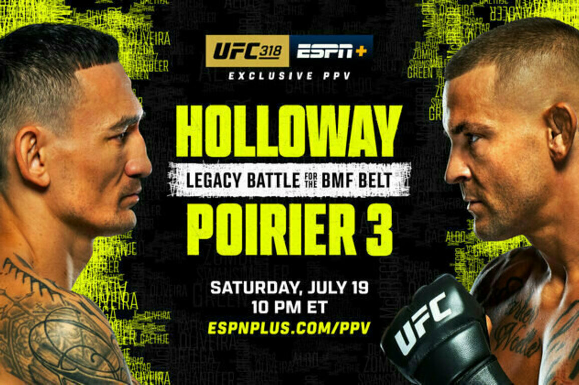 UFC 318: Holloway vs. Poirier 3 | Saturday, July 19