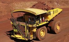  One of the 10 Komatsu haul trucks converted to autonomous operation at South Flank.