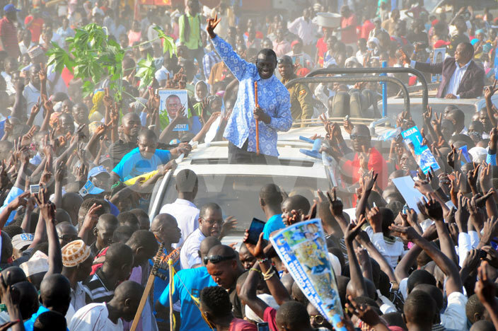 Besigye in Arua. Pictures by Nicholas Oneal