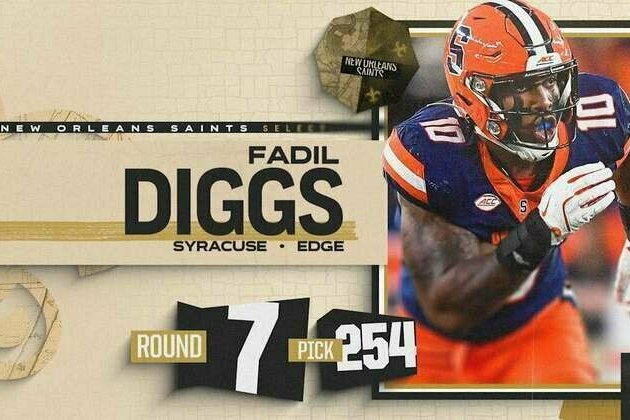 Saints select Fadil Diggs with the 254th pick in the 2025 NFL Draft