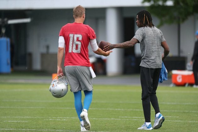 Lions first-round WR Jameson Williams practices Monday