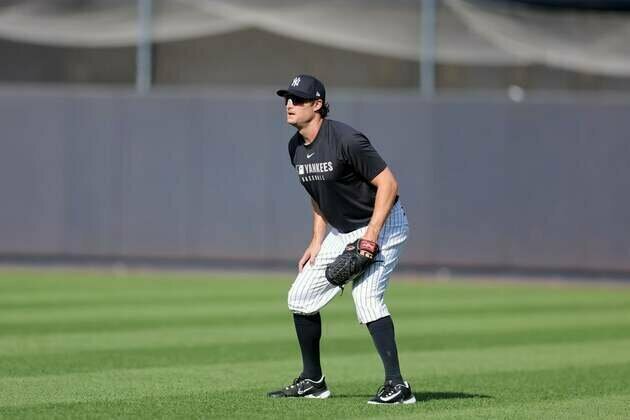 Yankees RHP Gerrit Cole throws for first time since Tommy John surgery