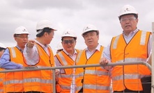 Members of Yancoal parent company Yanzhou on a recent mine inspection in Australia. 