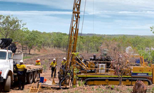  Drilling at Hayes Creek.