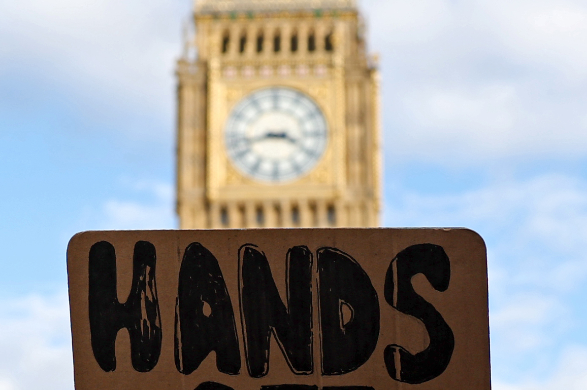 BRITAIN-LONDON-PROTEST-U.S.-ISRAELI ATTACKS ON IRAN