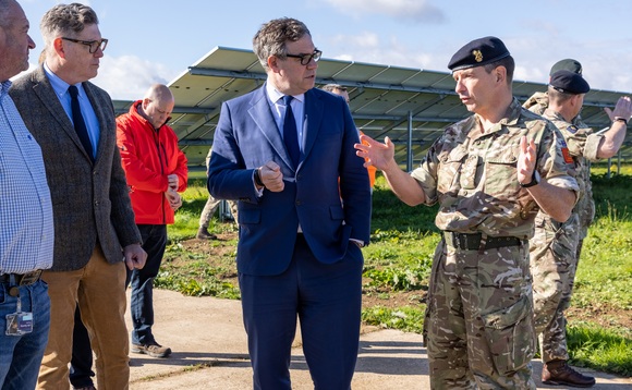 Defense minister Jeremy Quin meeting soldiers at the new site | Credit: Cpl Danielle Dawson MOD Crown Copyright 2021