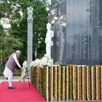 PM Modi pays tribute at Indian Peace Keeping Force Memorial in Colombo