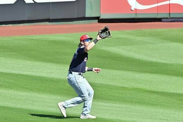 Guardians add top prospect OF Chase DeLauter to wild-card roster