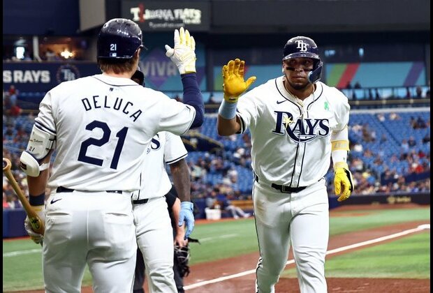 Rays tie game in 9th and 10th, defeat A's in 12th