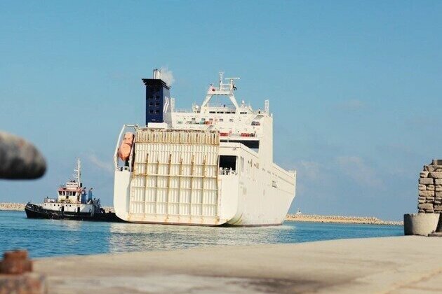 Hamdan Humanitarian Ship arrives in Al Arish under 'Operation Chivalrous Knight 3'