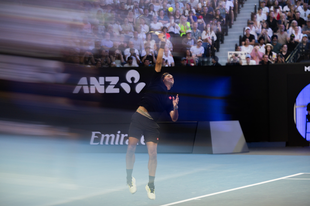 (SP)AUSTRALIA-MELBOURNE-AUSTRALIAN OPEN-OPENING CEREMONY-EXHIBITION MATCH