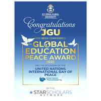 Global Education for Peace Award Honours O.P. Jindal Global University for Championing World Peace through Higher Education