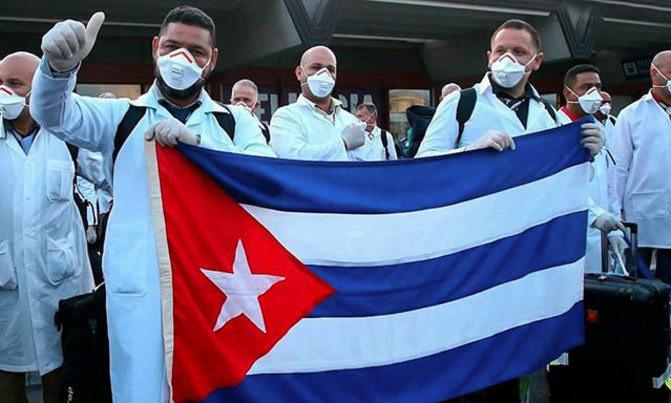 Pompeo criticizes S.Africa, Qatar for taking Cuban doctors Pompeo criticizes S.Africa, Qatar for taking Cuban doctors