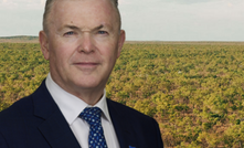 Santos enter public consultation on Beetaloo drilling plans. Pictured: Santos CEO Kevin Gallagher in front of the Beetaloo Basin in the NT.