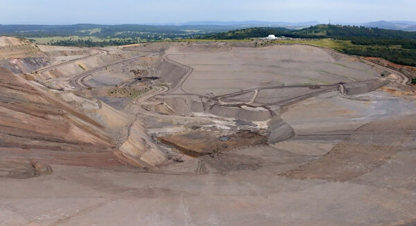 Part way through the Musswellbrook rehabilitation